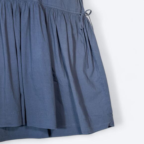 COS Drawstring Organic Cotton Dress Women's XS Prairie Boho Oversized Pockets - Picture 4 of 9